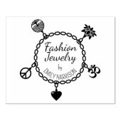 Maak je eigen Mode sieraden groot Rubberstempel (Afrduk)