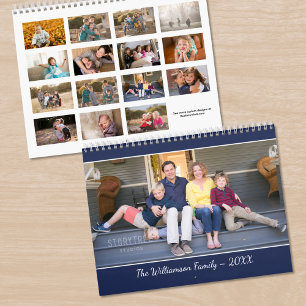 Maak je eigen moderne 15 maanden foto kalender
