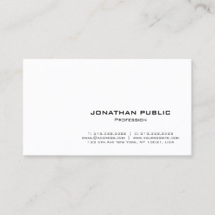 Maak je eigen moderne elegante minimalistische sja visitekaartje