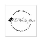 Maak je eigen moderne, op maat gemaakte retouradre  zelfinktende stempel (Design)