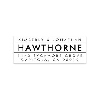 Maak Je Eigen Moderne Retouradres Voor Koppels Rubberstempel