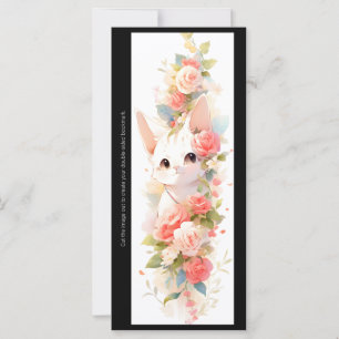 Maak Je Eigen Moppige Kittenrozen Bookmarkkaart