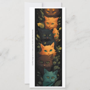Maak Je Eigen Mystieke Kittens bladwijzerkaart
