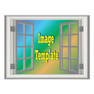 Maak Je Eigen Neframe Vensteraanzicht Foto Afdruk