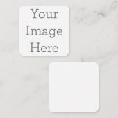 6,4 x 6,4 Enkel notitiekaartje (Voorkant / Achterkant)