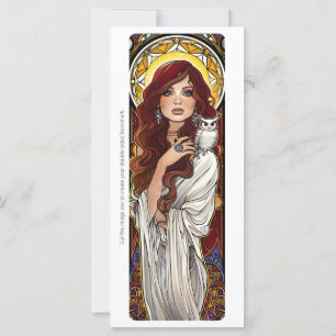 Maak Je Eigen Nouveau Witte Uil Heks Bookmark