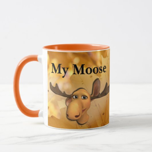 Maak je eigen onderschrift - Gele Mok (Links)