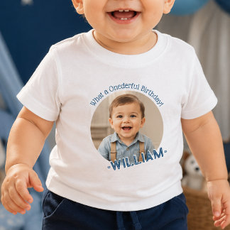 Maak Je Eigen Onederful Verjaardag Baby T-Shirt