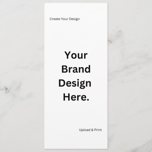 Maak Je Eigen Ontwerp en Print Platte Menu Kaart (Voorkant)