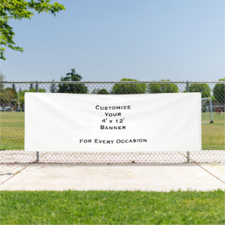 Maak je eigen op maat gemaakte 1,2 x 3,6 meter bui spandoek