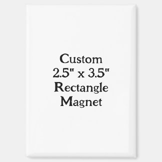 Maak je eigen op maat gemaakte 2.5" x 3.5" rechtho magneet
