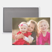 Maak je eigen op maat gemaakte familiefoto koelkas magneet (Voorkant / Achterkant)
