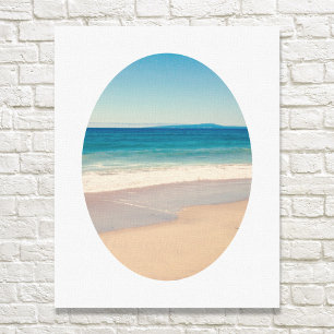 Maak Je Eigen Ovaal Lismerkg Foto Canvas Afdruk