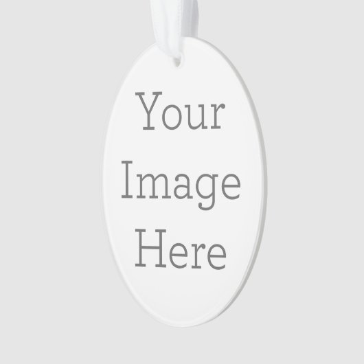 Acryl ornament, Acryl Ovaal Ornament (voorkant)