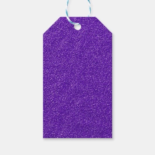 Maak Je Eigen Paarse Glitter Cadeaulabel (Voorkant)