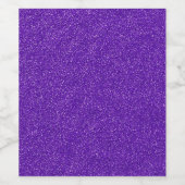 Maak Je Eigen Paarse Glitter Wijn Etiket (Enkel label)