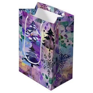 Maak Je Eigen Patchwork Kerstbomen Sneeuwvlokken Medium Cadeauzakje