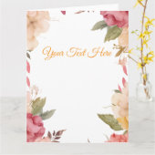 Maak je eigen personalisatie kaart (Gele Bloem)