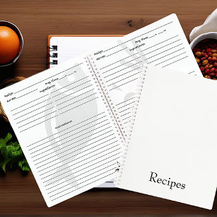 Maak je eigen persoonlijke recept notitieboek
