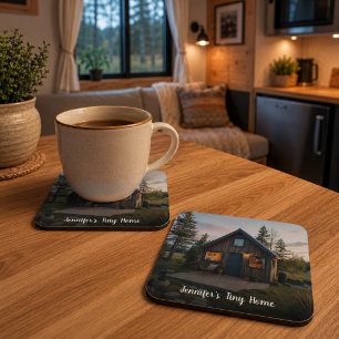 Maak je eigen persoonlijke tiny home foto bier onderzetter