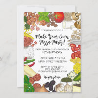 Maak je eigen Pizza Party Pizzeria Toppings Food