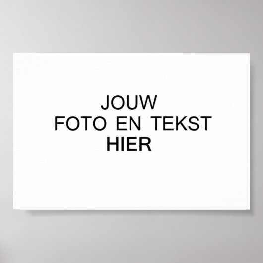 Maak je eigen Poster (Voorkant)