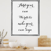 Maak je eigen poster voor je feest (Keuken)