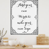 Maak je eigen poster voor je feest (Keuken)