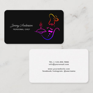 Maak je eigen professionele chef restaurant kok visitekaartje