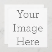 13,3 cm x 13,3 cm Enkele programmakaart (Voorkant / Achterkant)