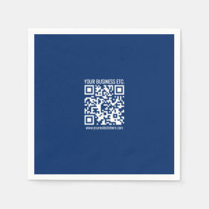 Maak je eigen QR-code Blauw Servet