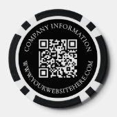 Maak Je Eigen QR Code Logo Poker Chips (Achterkant)