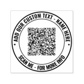 Maak Je Eigen QR Code Ronde Stempel Sjabloon (Design)