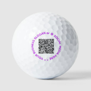 Maak je eigen QR-code stempels golfballen voorbeel