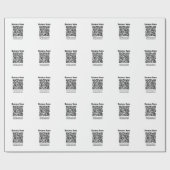 Maak Je Eigen QR Code | Transparant Cadeaupapier (Vlak)