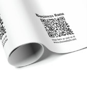 Maak Je Eigen QR Code | Transparant Cadeaupapier (Rol Hoek)