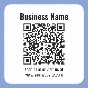 Maak je eigen QR-code Transparant Vierkante Sticker