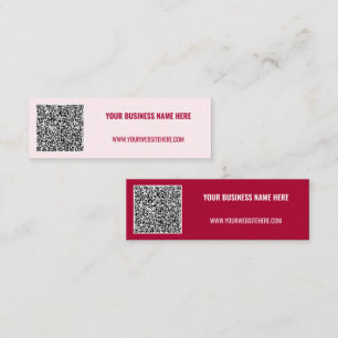 Maak Je Eigen QR Code Zakelijke Kaart Voorbeeld Mini Visitekaartje