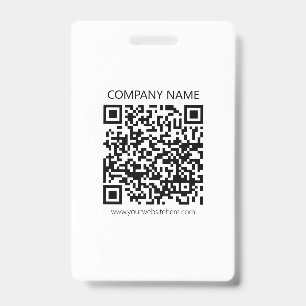 Maak je eigen QR-code Zwart en Wit Badge