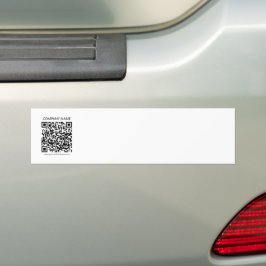Maak je eigen QR-code | Zwart en Wit Bumpersticker