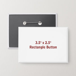 Maak je eigen rechthoekige knop 8,9 cm x 6,4 cm button
