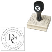 Maak Je Eigen Retouradres Moderne Calligrafie Rubberstempel (Gestempeld)