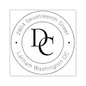 Maak Je Eigen Retouradres Moderne Calligrafie Rubberstempel (Afrduk)