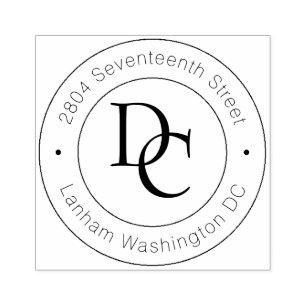 Maak Je Eigen Retouradres Moderne Calligrafie Rubberstempel