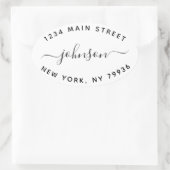 Maak je eigen retouradres ovale sticker (Tas)