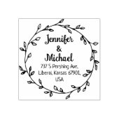 Maak je eigen, retouradres paar 	rubberstempel (Afrduk)