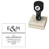 Maak je eigen retouradres 	rubberstempel (Gestempeld)