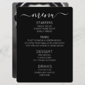 Maak Je Eigen Retro Zwarte Ster Pin-up Menu (Voorkant / Achterkant)