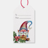 Maak Je Eigen Rode & Blauwe Kabouter Cadeau Cadeaulabel (Voorkant)