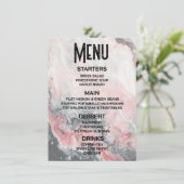 Maak Je Eigen Rode Marmer Menu (Staand voorkant)